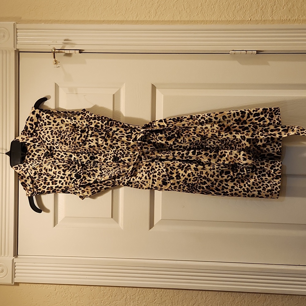 Nina Leopard Shirt Dress